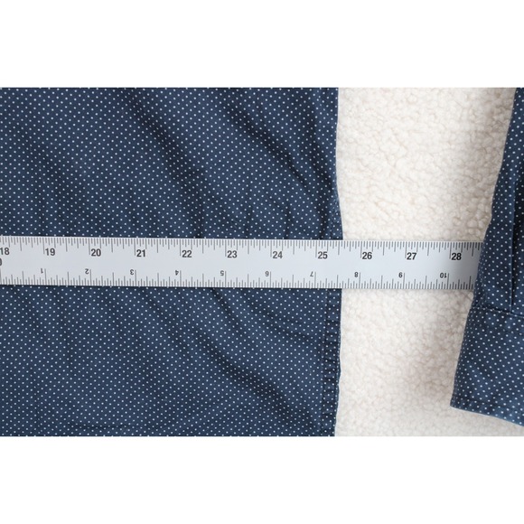 Cinch Mens Long Sleeve Blue Dotted Button Up Shirt XL - Picture 8 of 15